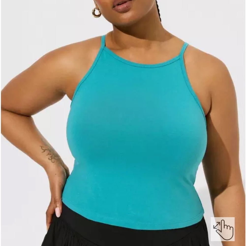 NWT Torrid High Neck Foxy Tank Top